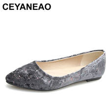 CEYANEAO 2020 New Autumn Flat Single Shoes Pointed Shallow Mouth Snake Pattern Shoes Large Size Women's Shoes 2024 - buy cheap