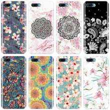 Funda de silicona TPU con estampado Floral para teléfono Huawei, carcasa suave con diseño de flor de Mandala para Huawei MATE 8 9 10 20 pro Honor 8 9 10 note 10 lite 2024 - compra barato