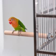 Hot Sale 1PCs Parrot Pet Raw Wood Hanging Stand Rack Toy Wooden Platform Parakeet Branch Perches Bird Accessories for Bird Cage 2024 - buy cheap
