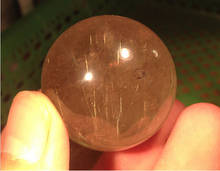 Bola de cristal de quartzo para cura, miçangas com integração natural 2024 - compre barato