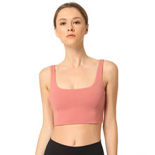 Sujetador deportivo de nailon sin aros para mujer, ropa interior de realce para Yoga, entrenamiento, correr, XL 2024 - compra barato