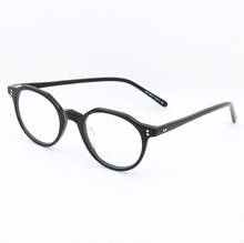 OV5373-gafas con montura para hombre y mujer, lentes ópticas de lectura, redondas, graduadas, de marca de diseñador, para ordenador, novedad 2024 - compra barato