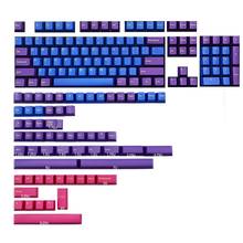 Setaria-teclas de perfil de cereza, 166 teclas, doble disparo, teclado PBT grueso, U1JA 2024 - compra barato