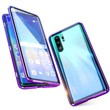 Clear Full Body 360 Protective Case For Huawei P30 Pro Magnetic Aluminum Metal Armor Bumper Magnet Covers Huawei P30 Pro Case On 2024 - buy cheap