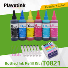 Plavetink T0821-T0826 Ink Cartridge For Epson Stylus  Photo T50 R290 R295 R390 RX590 RX610 + 6×100ml Bottle Refill Ink Kits 2024 - buy cheap