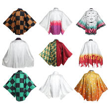 Brdwn Kimetsu no Yaiba Kamado Tanjirou Agatsuma Zenitsu Tomioka Giyuu Tsuyuri Kanawo Brocade Twill Cosplay Costume Kimono Haori 2024 - buy cheap