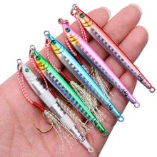 1PC Meta Jigging Fish 14G 17G 21G 28G 40G Metal Jig Winter Fishing Lure 5 Color Wobbler Artificial Hard Bait 2024 - buy cheap