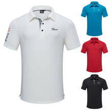 2021 Golf apparel men's short sleeve T-shirt summer speed dry Breathable polo shirt casual sports wear 2024 - buy cheap