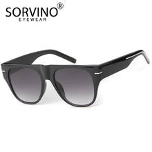 SORVINO Vintage Pilot Sunglasses Women Men 2020 Brand Designer Flat Top Shield Red Green 90s Sun Glasses Retro Shades SP293 2024 - buy cheap