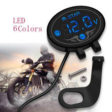 Voltímetro digital led, à prova d'água, medidor de tensão, para suzuki gsr750 gsxs750 gsxr600 gsxr750 rm85 rm125 2024 - compre barato