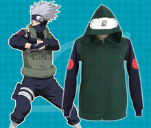 Sudadera con capucha para Cosplay Hatake Kakashi, chaqueta con cremallera y estampado 3D, jersey de alta calidad 2024 - compra barato