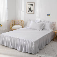 Однослойное хлопковое покрывало для кровати с кружевными листьями лотоса, однотонное покрывало для кровати, нескользящая простыня, украшение для дома 2024 - купить недорого
