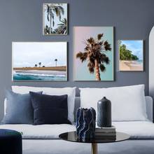 Sea Beach Tropical Landscape Canvas Painting Coconut Tree Posters And Prints Modern Wall Art Pictures For Living Room 2024 - buy cheap