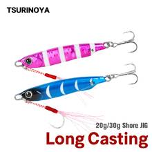 TSURINOYA Metal Jig 20g 30g Shore Fishing BAYONET Long Casting Jigging Lure Sea Pesca Lure Seabass Artificial Hard Baits 2024 - buy cheap