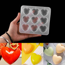 9 Holes UV Resin Crafts Making DIY Crystal Epoxy Mold Candy Heart-shaped Patch Decoration Silicone Molds 2024 - buy cheap
