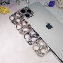 Película protectora de lente de cámara trasera completa de lujo 3D para iPhone 13 Mini 12 Pro, carcasa de película de Metal de diamante brillante para iPhone 11 Pro Max 2024 - compra barato