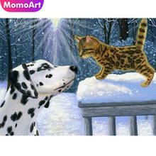 MomoArt 5D DIY Diamond Embroidery Cat Rhinestone Art Diamond Painting Dog Christmas Animal Handmade Gift Home Decorations 2024 - buy cheap