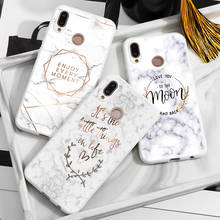 Marble letter Pattern Phone Case For iPhone 12 mini 11 Pro Max For iPhone X XR XS Max SE 2020 7 8 Plus 6 6s Fundas Silicon Cover 2024 - buy cheap