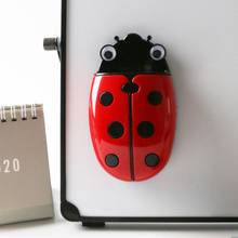 Caixa de armazenamento magnética fofa ladybug, organizador de canetas para quadro branco, economizar espaço no escritório, sala de aula 2024 - compre barato