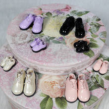 Sapatos de boneca bonecas em couro 1/6 cm, quatro cores, adequados para bonecas do pequeno anjo de 28cm e 4.8cm adequados para 2.8 blyth (30cm h 2024 - compre barato