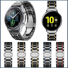 Керамический ремешок для Samsung Galaxy Watch 3 45 мм 41 мм/Active 2/Gear S3, браслет для Galaxy Watch 46 мм 42 мм, ремешок для часов 2024 - купить недорого