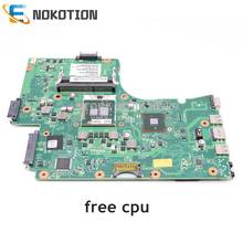 Материнская плата NOKOTION для ноутбука Toshiba Satellite C655 C655D, основная плата V000225000 6050A2355201-MB-A02 HM55 DDR3, бесплатный процессор 2024 - купить недорого