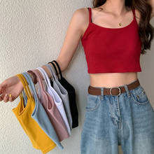 New Fashion Women Sexy Solid Summer Camis Crop Top Female Casual Tank Tops Vest Sleeveless Cool Streetwear Club High Street 2024 - buy cheap