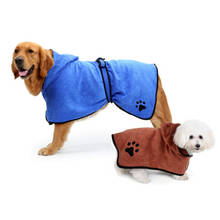 Albornoz XS-XL para perro, Toalla de baño para perros pequeños, medianos y grandes, Toalla de microfibra superabsorbente de secado para mascotas, 400g 2024 - compra barato
