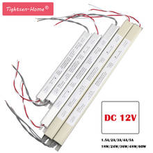 12V Ultra Thin Adapter LED Power Supply Lighting Transformers 18W/24W/36W/48W/60W AC110 220V Driver For LED Strips Lighting box 2024 - buy cheap