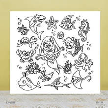 AZSG adorable animal Clear Stamps For DIY Scrapbooking/Card Making/Album Decorative Rubber Stamp Crafts 2024 - buy cheap