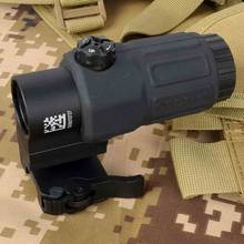 G33 Airsoft 3X Magnifier with Switch to Side Quick Detachable QD Mount for hunting black sand and red color 2024 - buy cheap