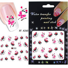 8 Sheets Floral Nail Sticker & Decal Nail Tools Water Transfer Manicure Art Stickers Beauty Fingernail Accessories 2024 - buy cheap