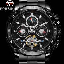 Forsining tourbillon automático mecânico masculino relógio de pulso militar do esporte masculino marca de luxo à prova dwaterproof água homem relógio 6913 2024 - compre barato