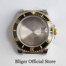 Top Quality 40mm Gold Coated Watch Case Sapphire Glass Fit ETA 2836 MIYOTA Movement 2024 - buy cheap