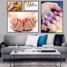 Canvas HD Prints Fashion Pictures Wall Art Manicure Nail Salon Painting Nordic Home Decor Makeup Modular Poster For Living Room 2024 - buy cheap