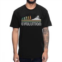 Camiseta informal de algodón para hombre, camisa de cuello redondo para bicicleta de montaña, MTB, Evolution Bike Rider, Vintage, impresionante 2024 - compra barato