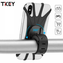 TKEY Bicycle Phone Holder Universal Motorcycle Bike Phone Mount 360 degree rotation shockproof Stand For iPhone 11 Samsung S9 S8 2024 - buy cheap