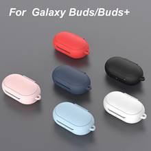 Funda de silicona de Color sólido para auriculares Galaxy Buds/Buds + Bluetooh, funda protectora a prueba de golpes, funda para auriculares inalámbricos 2024 - compra barato