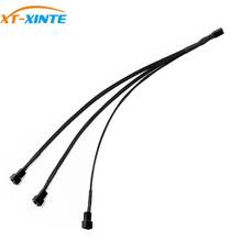 XT-XINTE 12V 3 Pin Fan PWM 1 to 3 Way Power Supply Extension 30CM Cable Splitter Port Multiplier PC Computer Cooling 22AWG Wire 2024 - buy cheap