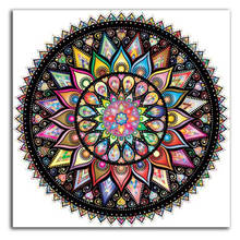 Pintura con diamantes de imitación de Mandala, mosaico bordado con punto de cruz, 5D, Cuadrado/redondo, 100% 2024 - compra barato