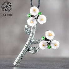 Plant Jewelry Flower Long Necklace for Women Vintage Neck Pendants Plant 2022 Suspension Goth Chains Choker Wholesale Jewellery 2024 - buy cheap