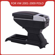 FREE SHIPPING CAR ARMREST FOR VW 2001-2009 POLO 9N 9N2 9N3 Car Accessories Console Box Center Arm Rest With Cup Holder Ashtray 2024 - buy cheap