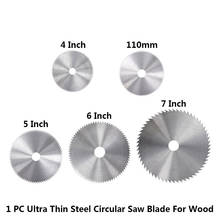 Hoja de sierra Circular de acero ultrafino para madera, disco de corte para herramientas rotativas, diámetro de 16/20/25mm, 4-7 pulgadas 2024 - compra barato