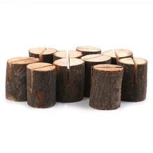 10pcs Rustic Wooden Stump Place Card Holder Number Name Menu Table Stand Picture Photo Clip Wedding Party Supplies 2024 - buy cheap