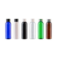 Frasco de plástico transparente vazio para viagem, 60ml com tampa parafuso pet 2 oz de toner, sabonete líquido, recipiente cosmético 2024 - compre barato
