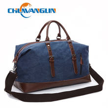 Chuwanglin Vintage Large Capacity Travel Bags Luggage Canvas Bag Leisure Handbag Cut-proof Shoulder Bag Overnight ZDD8269 2024 - buy cheap