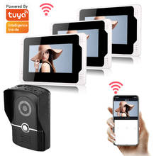 Tuya APP Remote Unlock Video Intercom 7 Inch Monitor Wifi Wired Video Door Phone Doorbell Visual Intercom KIT 2024 - buy cheap