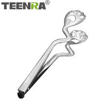 TEENRA Stainless Steel Cat Claw Food Clip Heat-Resistant Kitchen Bread Tong Creative Non-Slip Cooking Tongs BBQ Clip Tools 2024 - buy cheap