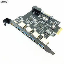 Адаптер для карты расширения PCI Express USB 3,0 PCI-E USB 3,0 HUB Controller с 15-контактным блоком питания USB3.1 Type-C PCIE Extender Card 2024 - купить недорого