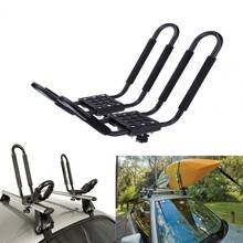 Rack de teto para caiaque, 2 peças, para viagem ao ar livre, acampamento, canoa, veículo, universal, transporte de metal j-bar, carro, suv, rack de bagagem 2024 - compre barato